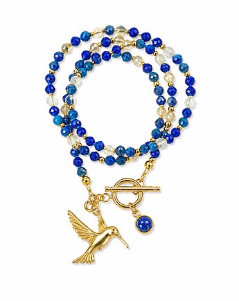 Klasyczny koliber lapis lazuli cytryn, NESSING handmade