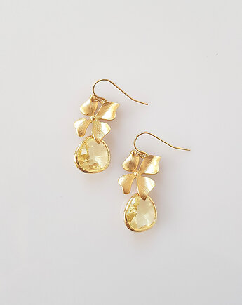 Kolczyki pozłacane Yellow Blossom, Mitsu