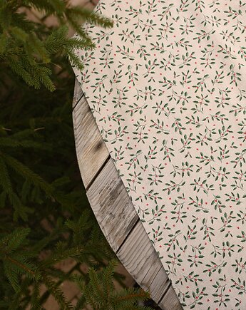 Świąteczny bieżnik z motywem gałązek ostrokrzewu, Kokondesign