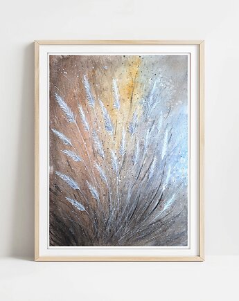 Oryginalna akwarela. Trawy 30x40cm, Malgorzata Domanska