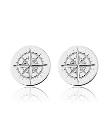 Kolczyki KOMPASY- srebro,złoto,różowe złoto, ISSI Jewelry