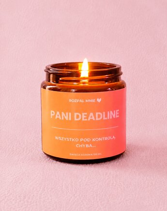 Świeca sojowa Pani Deadline, SOy