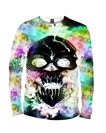 Koszulka Longsleeve Męska DR.CROW Neon Skull, DrCrow