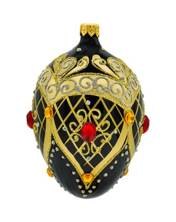 Bombka choinkowa: Ekskluzywne jajo  Faberge z rubinem: czarne, Syn Bombkarza