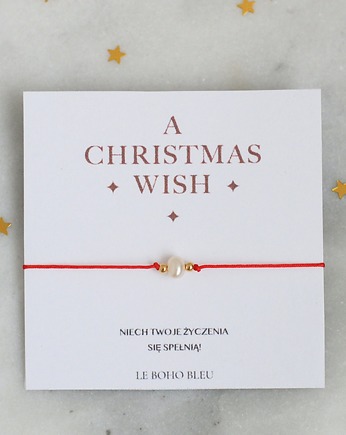 A Christmas Wish - Bransoletka z perełką, spełniająca życzenia ;), Le Boho Bleu