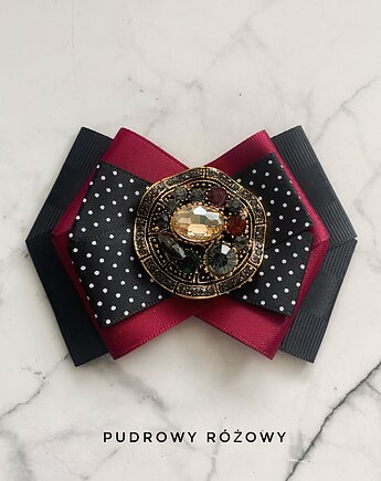 Brosza ze stylowym szampańskim kryształem, Pudrowy Różowy