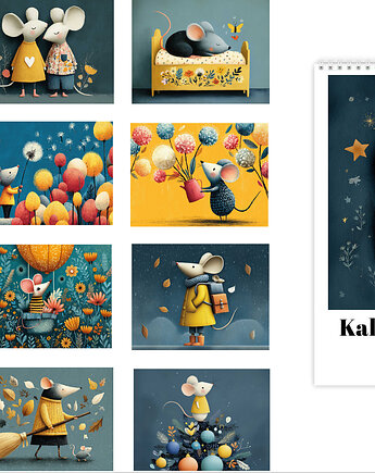 Kalendarz myszki 2026, polkastudio