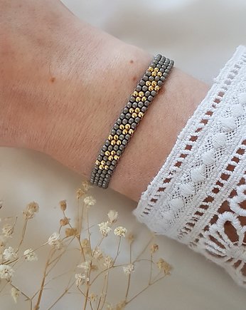 Pastelowa bransoletka geometryczna, LEI handmade 