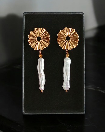 Długie perły : kolczyki : wyjątkowy prezent PREMIUM : I, kaktusia