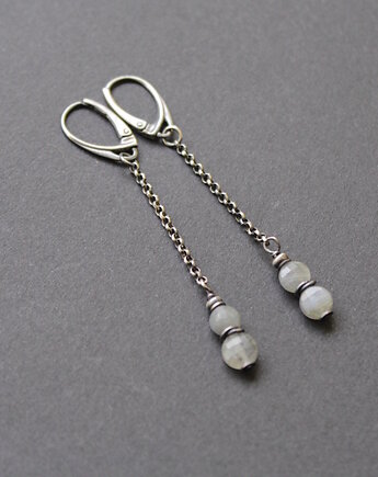 Kolczyki labradorytki na długo, fado