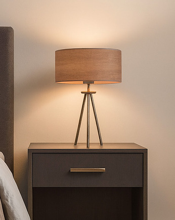 Designerska lampka nocna na 3 nogach ALTA ECO z abażurem, LYSNE