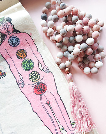 AYURVEDA MALA /// naszyjnik z miedzią i jedwabiem, NOMAD ACCESSORIES