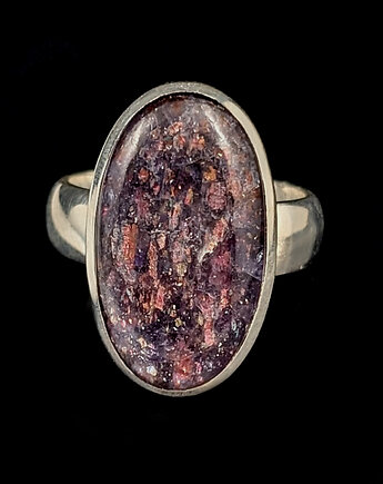 Pierścionek iolite & sunstone, Pracownia Neores