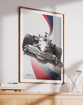 Plakat Motoryzacja -  BMW Sauber F1-08, Peszkowski Graphic