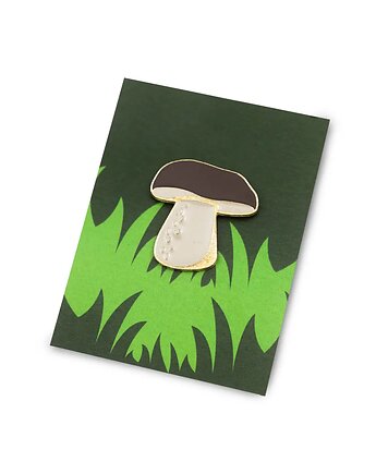 Borowik Pin ręcznie malowany Kabak, KABAK