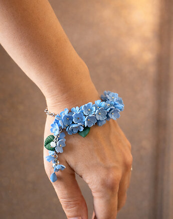 Bransoletka niezapominajki 3D, MariaPolymer