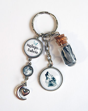 Breloczek - Babcia, wilk, fiolka, yenoo