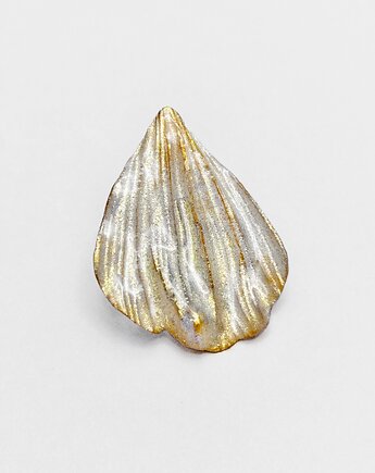 Broszka pin "Złoty Płatek" , IriS. Biżuteria autorska
