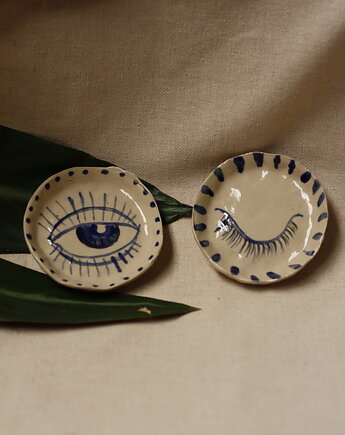 Mini talerzyk oko. Ceramika boho ręcznie robiona, Lvvia ceramics