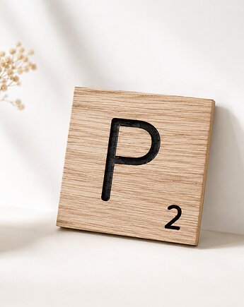 Litery scrabble, z drewna, drewniana krzyżówka, Drewniane dodatki