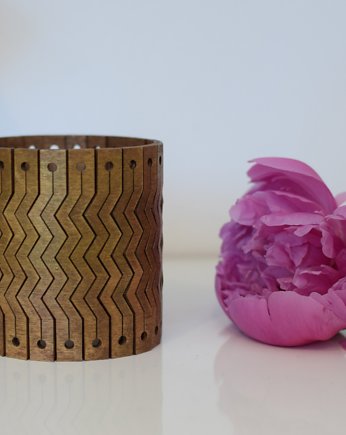 Bransoletka drewniana stare złoto vintage, iziartwear