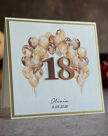 Personalizowany zestaw na 18. urodziny - Kolekcja BE HAPPY!, BH 20, Anna Art and Crafts