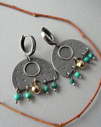 Kolczyki srebrne -podróż na wschód-, Emilia Woźniak