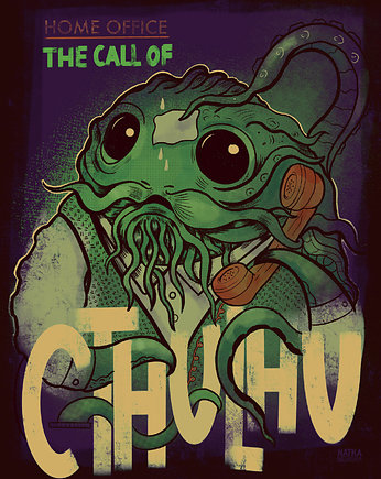 Plakat The call of Cthulhu, Natalia Biegalska
