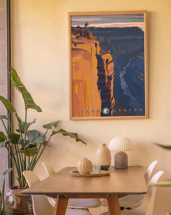 Wielki Kanion / Widok na rzekę - plakat fine art, minimalmill