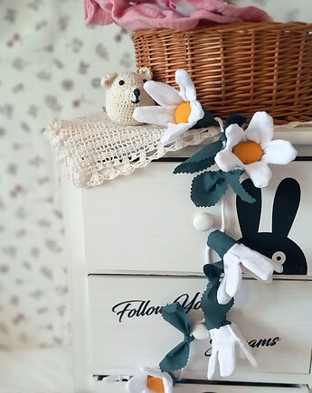 GIRLANDA zawieszka do pokoju dziecka KWIATY STOKROTKI wyprawka, Atelier Liliputki