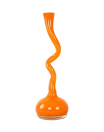 Wazon pomarańczowy, duński design, lata 90, produkcja: Dania, Przetwory design