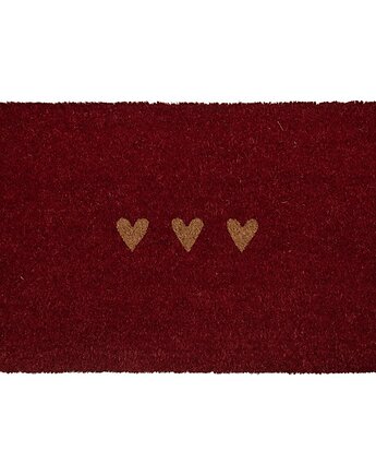 Wycieraczka wejściowa, kokosowa, serca 45x75 cm, MIA home