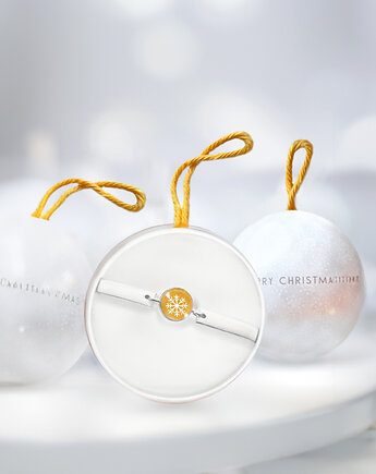 Christmas edition -Śnieżynka- yellow - bransoletka stalowa, Makaliboo