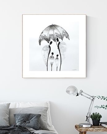 Grafika 40X40 cm wykonana ręcznie zam, MiniMalArt
