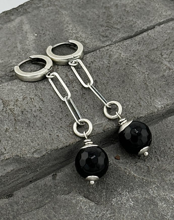 Kolczyki Onyks w kajdankach, RayOfArt