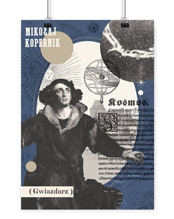 Plakat Kopernik Kolaż, LOVE POLAND DESIGN