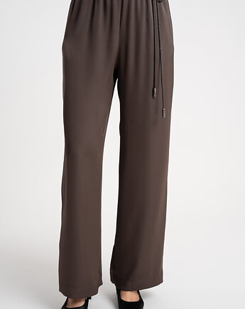 Spodnie Lexie Satin Brown, Click