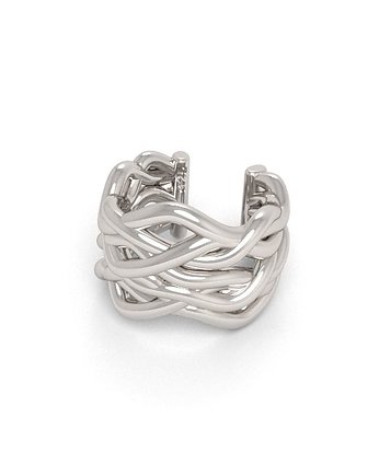 Nausznica PLEAT -srebro,złoto,różowe złoto, ISSI Jewelry