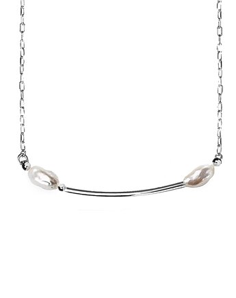 Naszyjnik Luna - naturalne perły Silver, maksi.miuk Jewelry
