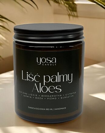 Świeca Sojowa Liść Palmy i Aloes, Yosa Candle