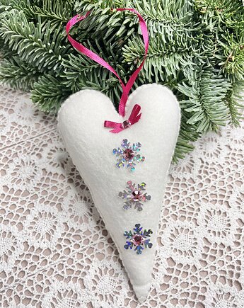 Zestaw świątecznych zawieszek serca #17, decodecoy