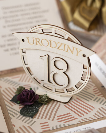 18 urodziny, exploding box, kartka 3d osiemnastka, Papiernik