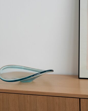 Patera kryształowa, duński design, lata 60, produkcja: Royal Copenhagen, Przetwory design