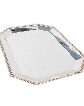 Taca ze stali nierdzewnej, włoski design, lata 70, produkcja: Włochy, Przetwory design