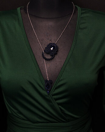 Sutaszowy minimal- wisior soutache, Mró Soutache