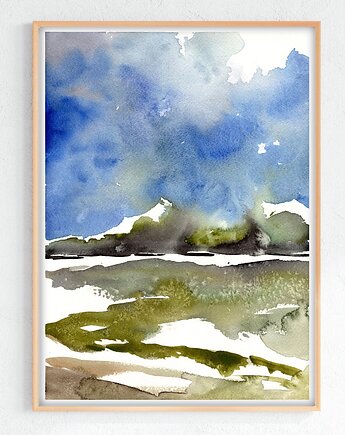 Oryginalna akwarela. Pejzaż A4, Malgorzata Domanska