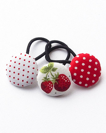 Gumeczki do włosów na pierwsze kucyki STRAWBERRY, Momilio