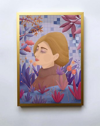Plakat Zamyślenie, Ludka Umi