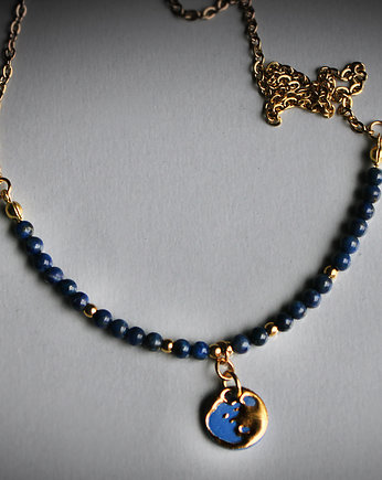 BLUE MOON/Lapis lazuli i stal chirurgiczna /UNIKAT, Magda Łysiak