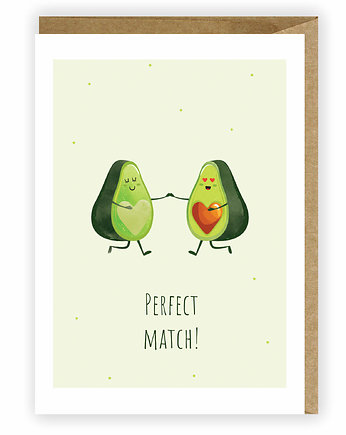 Kartka miłosna - Perfect Match Avocado, Cardie